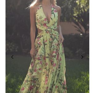 PatBo Tula Maxi Cutout Dress/Gown